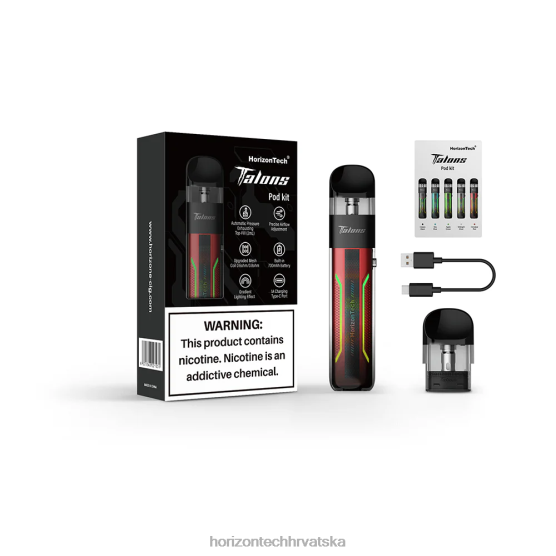 HorizonTech Talons početni kit 6PJ0P202 Horizon tech vape cinober crvena