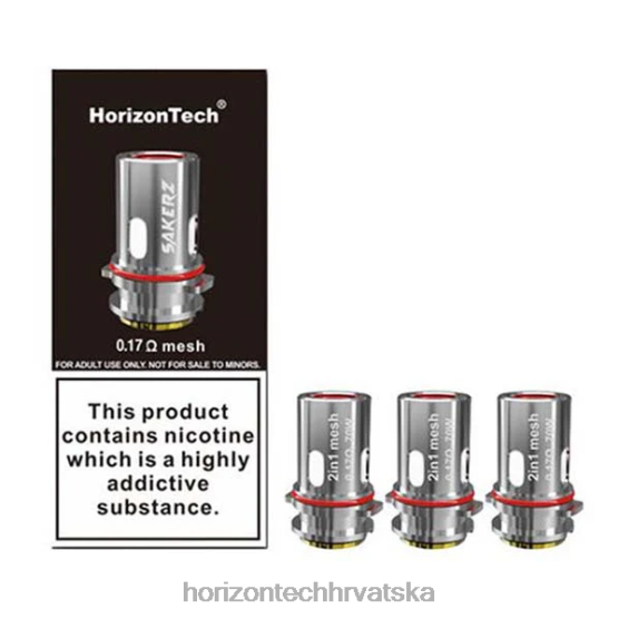 HorizonTech Sakerz zavojnice (3 komada) 6PJ0P6 Horizon tech coils 2-u-1 mrežica 0,17 ohma (3 komada)