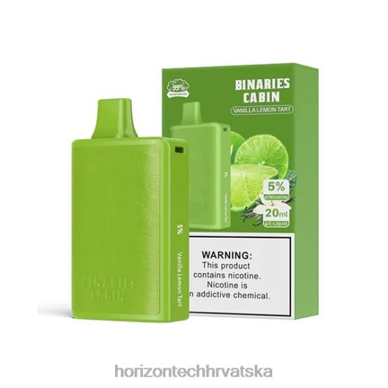 HorizonTech Binaries Cabin za jednokratnu upotrebu 20 ml 6PJ0P70 Horizon tech vape tart od vanilije i limuna