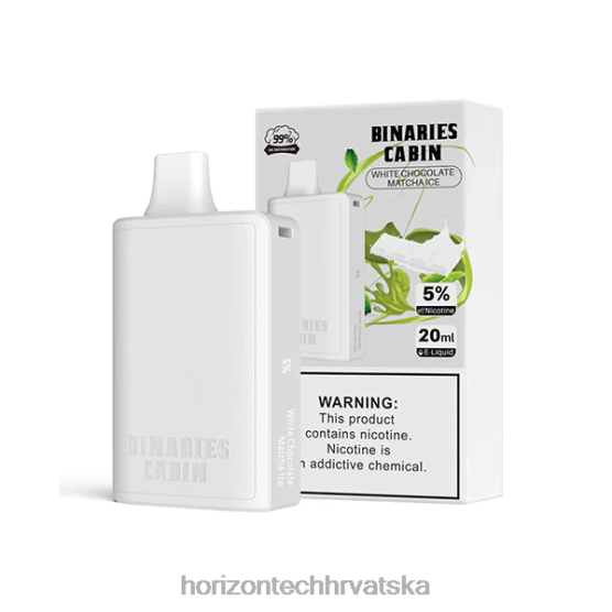 HorizonTech Binaries Cabin za jednokratnu upotrebu 20 ml 6PJ0P72 HorizonTech zagreb matcha led od bijele čokolade