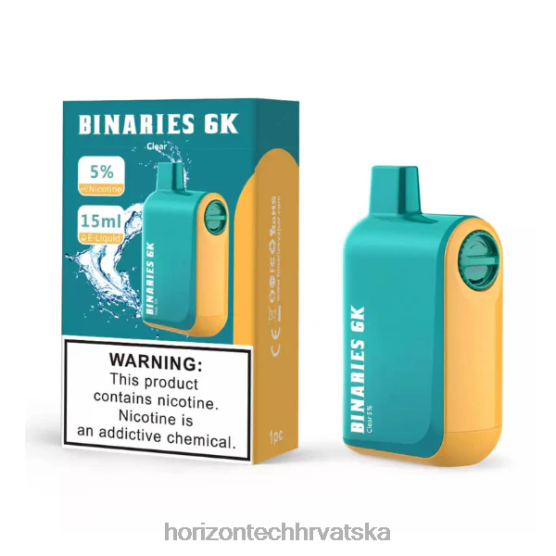 HorizonTech Binaries Cabin za jednokratnu upotrebu 15 ml 6PJ0P47 Horizon tech vape tank čisto