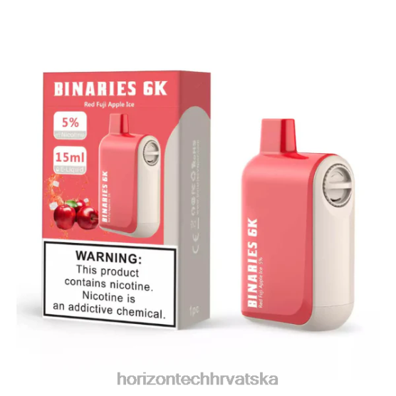 HorizonTech Binaries Cabin za jednokratnu upotrebu 15 ml 6PJ0P48 HorizonTech vape kit led od crvene Fuji jabuke