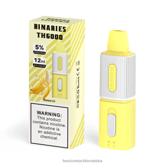 HorizonTech Binaries Cabin th6000 za jednokratnu upotrebu 12 ml 6PJ0P97 Horizon tech vape tank led od banane